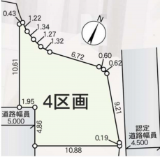 八王子市長房町、土地の間取り画像です