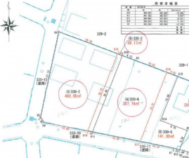 八王子市大楽寺町、土地の間取り画像です