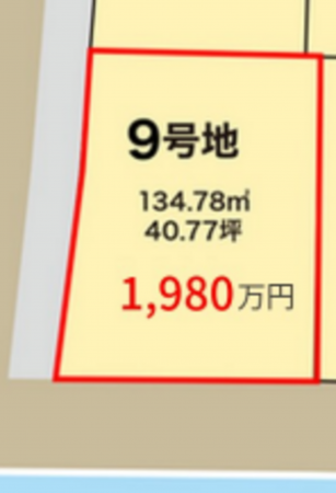 八王子市横川町、土地の間取り画像です