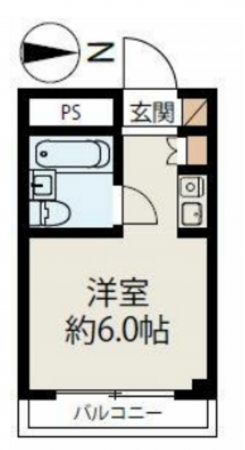 八王子市狭間町、マンションの間取り画像です