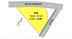 砺波市鷹栖、土地の間取り画像です