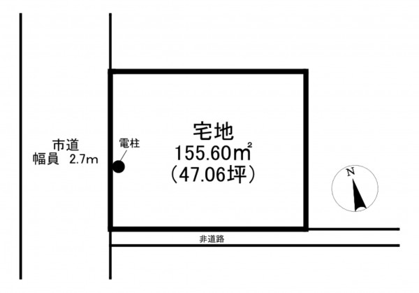南砺市、土地の間取り画像です