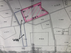 南砺市井波、土地の間取り画像です