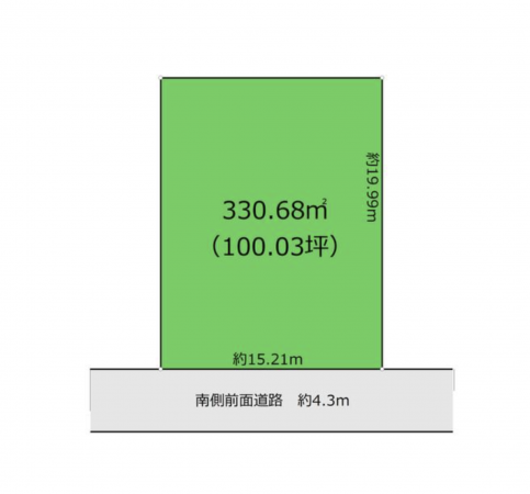 砺波市鷹栖、土地の間取り画像です