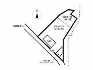 南砺市城端、土地の間取り画像です
