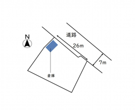 南砺市高宮、土地の間取り画像です