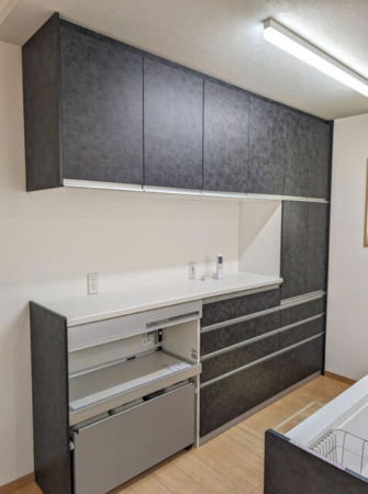 砺波市太郎丸、新築一戸建てのキッチン画像です