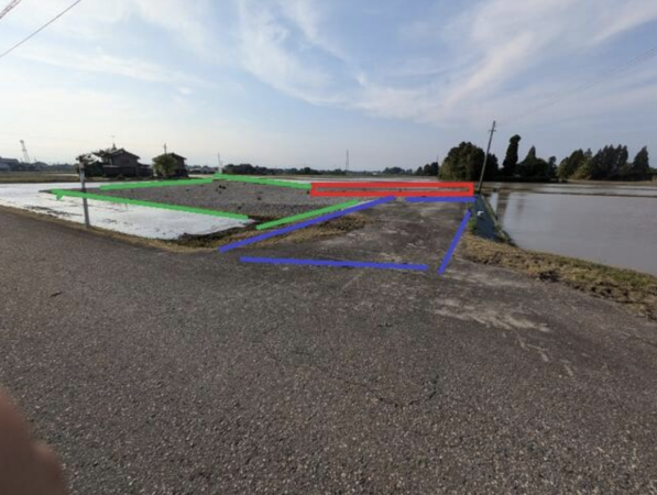 砺波市宮森、土地の外観画像です