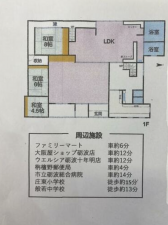 砺波市頼成、中古一戸建ての間取り画像です
