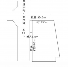 砺波市五郎丸、土地の間取り画像です