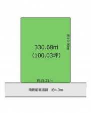 砺波市鷹栖、土地の間取り画像です