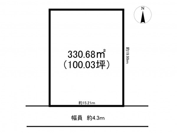 砺波市鷹栖、土地の間取り画像です