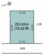 砺波市頼成、土地の間取り画像です