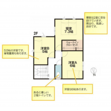砺波市矢木、新築一戸建ての間取り画像です