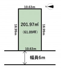 砺波市柳瀬、土地の間取り画像です