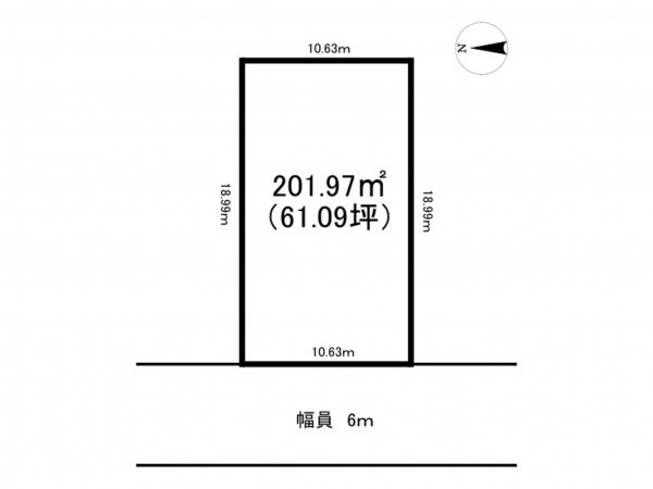 砺波市柳瀬、土地の間取り画像です