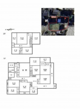 砺波市庄川町、中古一戸建ての間取り画像です