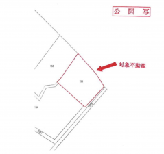 南砺市坪野、土地の間取り画像です