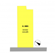 砺波市苗加、土地の間取り画像です