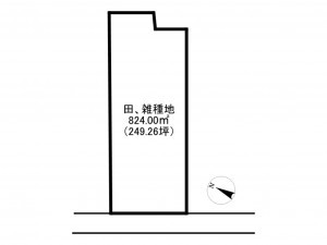 砺波市苗加、土地の間取り画像です