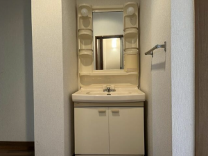 小矢部市西福町、中古一戸建ての洗面画像です