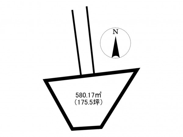 小矢部市埴生、土地の間取り画像です