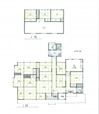 砺波市東保、中古一戸建ての間取り画像です