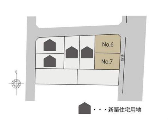 砺波市杉木、土地の間取り画像です