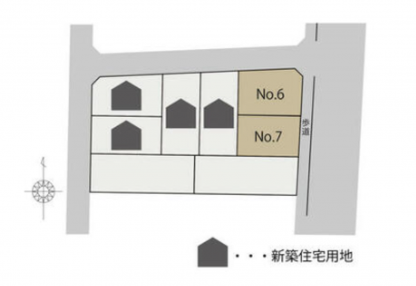 砺波市杉木、土地の間取り画像です