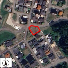 小矢部市埴生、土地の間取り画像です