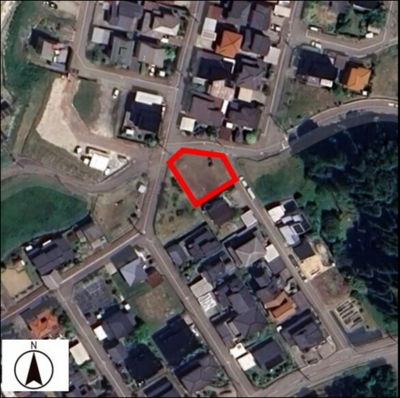 小矢部市埴生、土地の間取り画像です