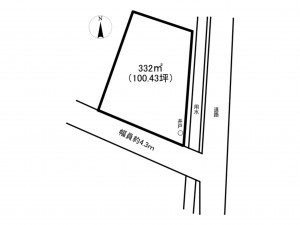 砺波市東石丸、土地の間取り画像です