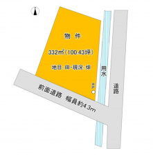 砺波市東石丸、土地の間取り画像です