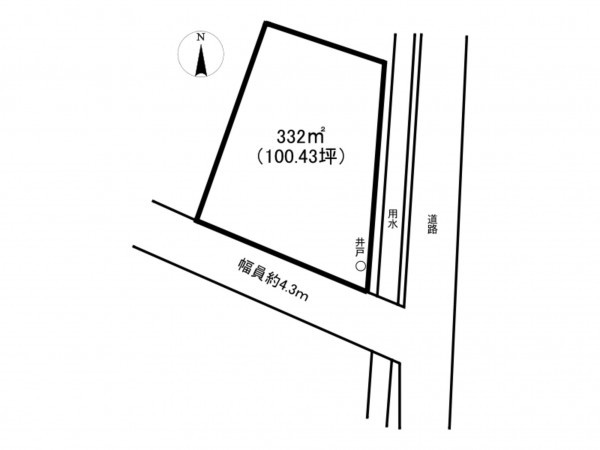 砺波市東石丸、土地の間取り画像です
