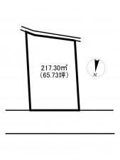 砺波市鷹栖、土地の間取り画像です