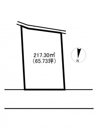 砺波市鷹栖、土地の間取り画像です