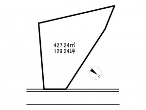 砺波市鷹栖、土地の間取り画像です