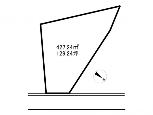 砺波市鷹栖、土地の間取り画像です