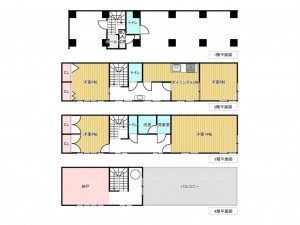 小矢部市石動町、中古一戸建ての間取り画像です