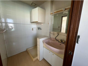 小矢部市石動町、中古一戸建ての洗面画像です