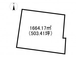 小矢部市道明、土地の間取り画像です