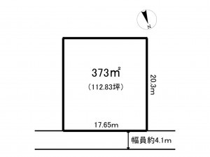 小矢部市埴生、土地の間取り画像です
