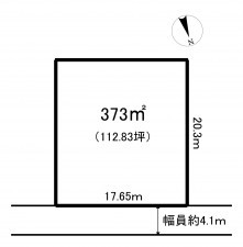 小矢部市埴生、土地の間取り画像です