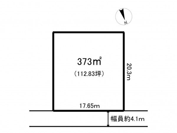 小矢部市埴生、土地の間取り画像です