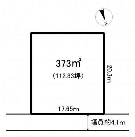 小矢部市埴生、土地の間取り画像です