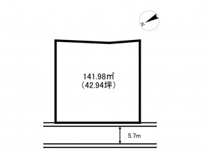 砺波市春日町、土地の間取り画像です