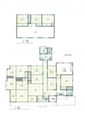 砺波市東保、中古一戸建ての間取り画像です