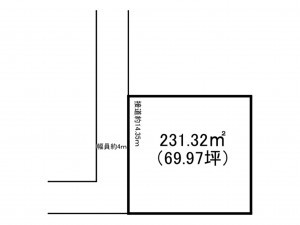 砺波市石丸、土地の間取り画像です