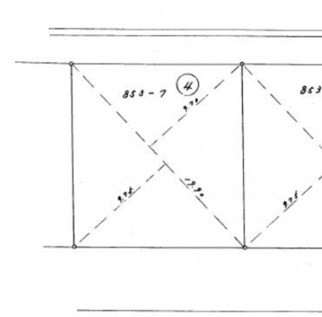 砺波市千代、土地の間取り画像です