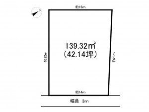 南砺市是安、土地の間取り画像です